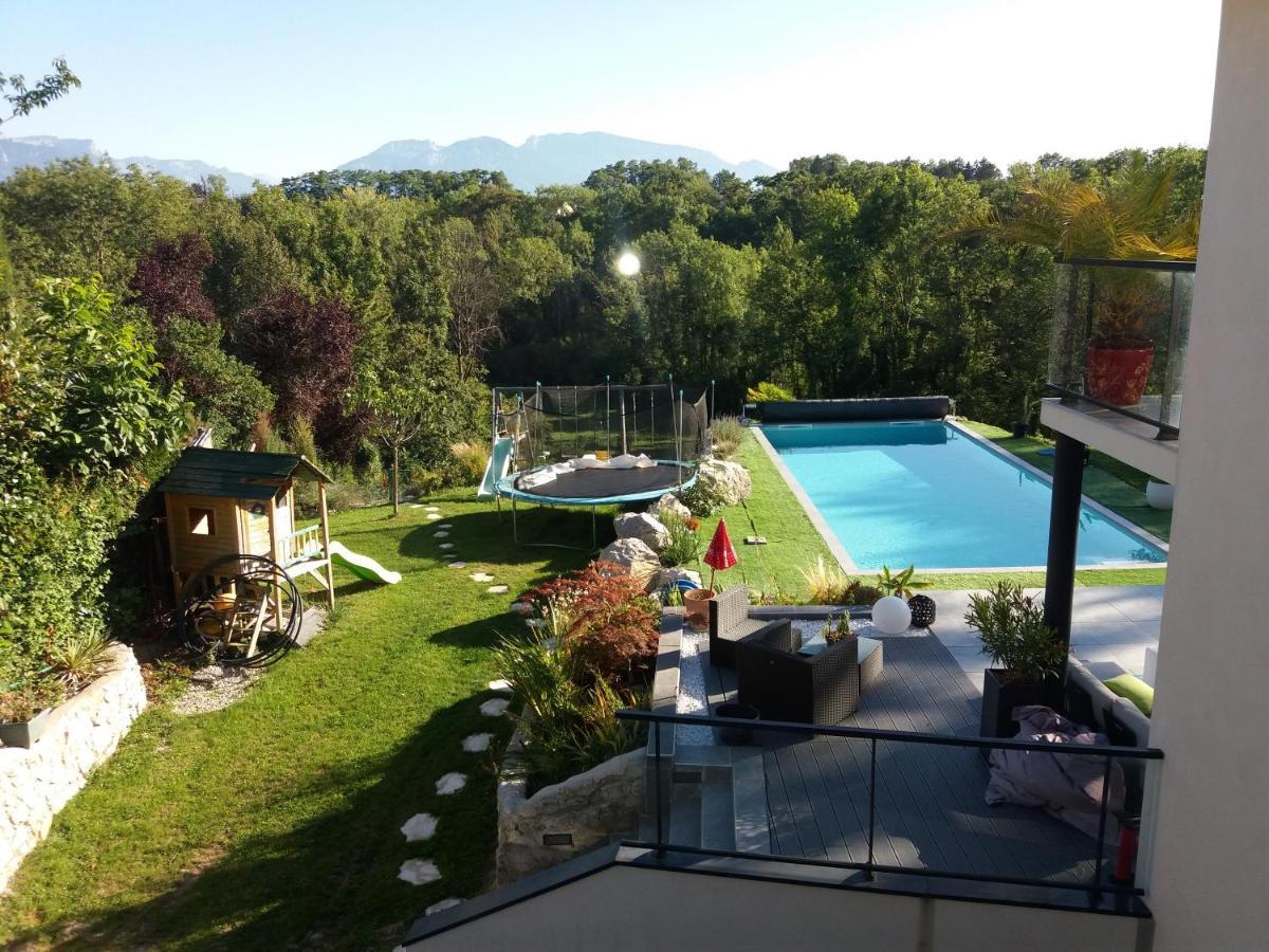 Chambres, Cuisine, Piscine, Spa, Billards, Airhockey, Nature Fillinges Exterior photo